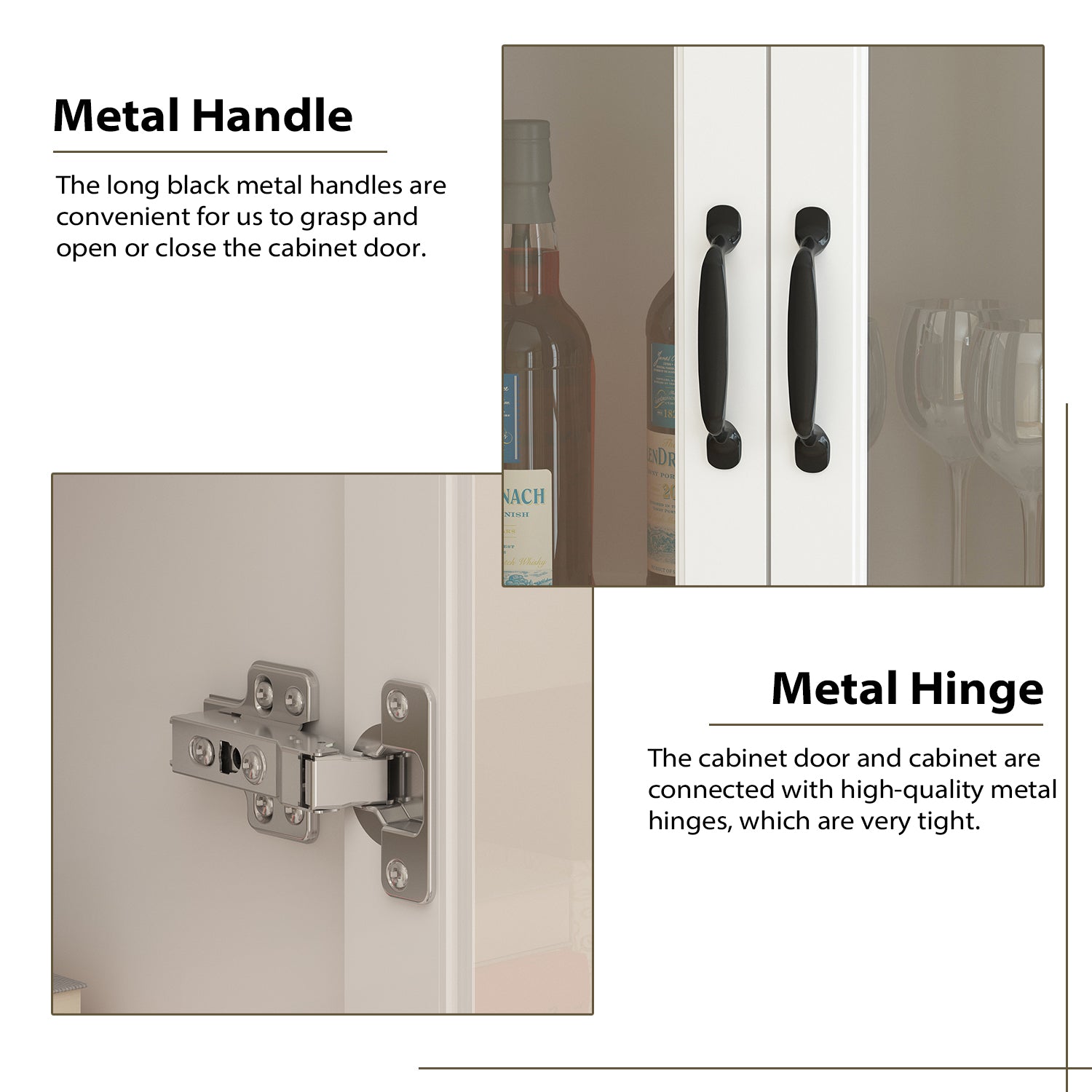 78.7'' H X 63'' W 2-Drawer Bookcase With Glass Doors