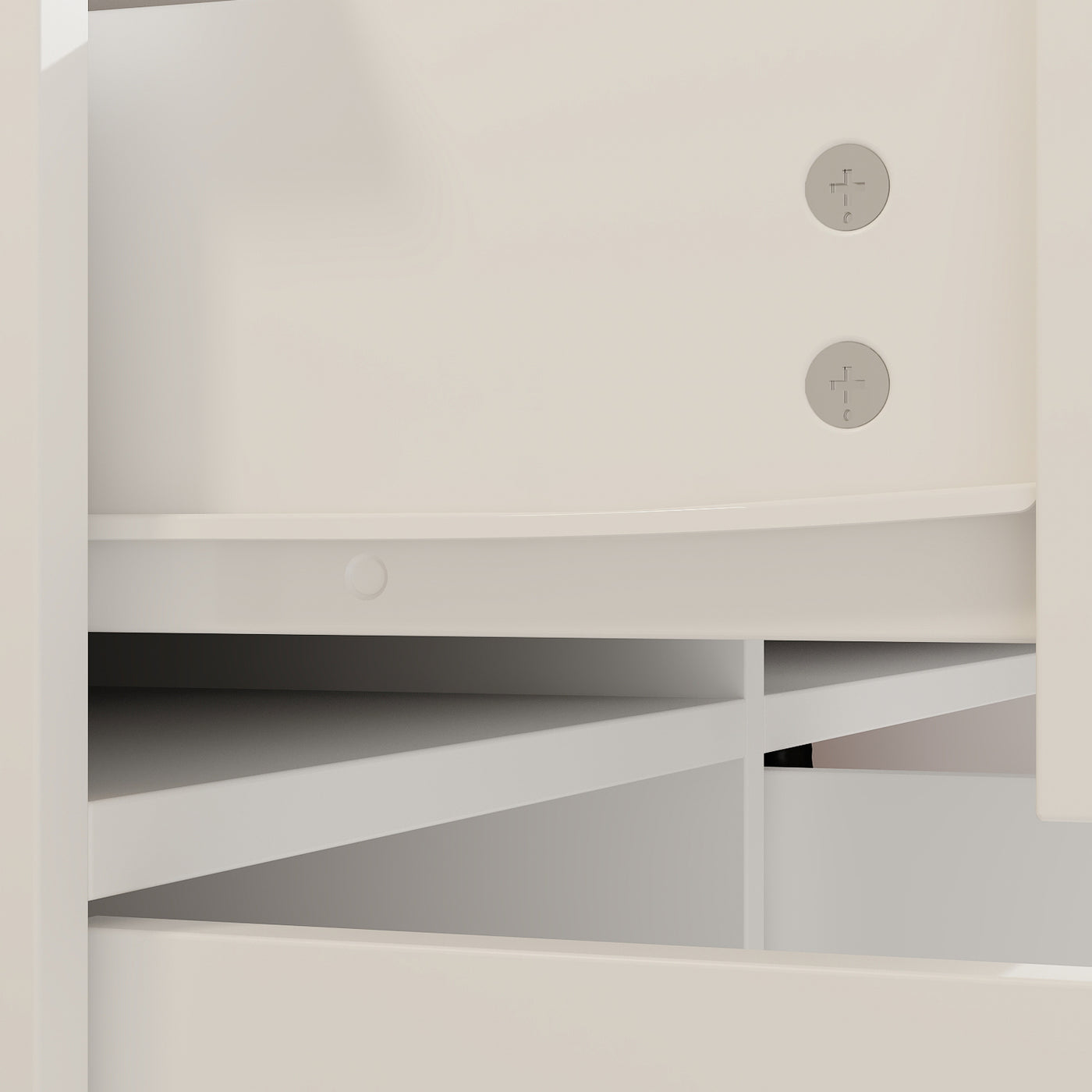 55.1" Mirrored Door Sideboard with 3 Drawers