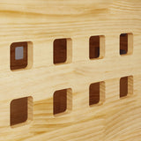 Solid Pine Wood Dog Crate with Stainless Steel Latch