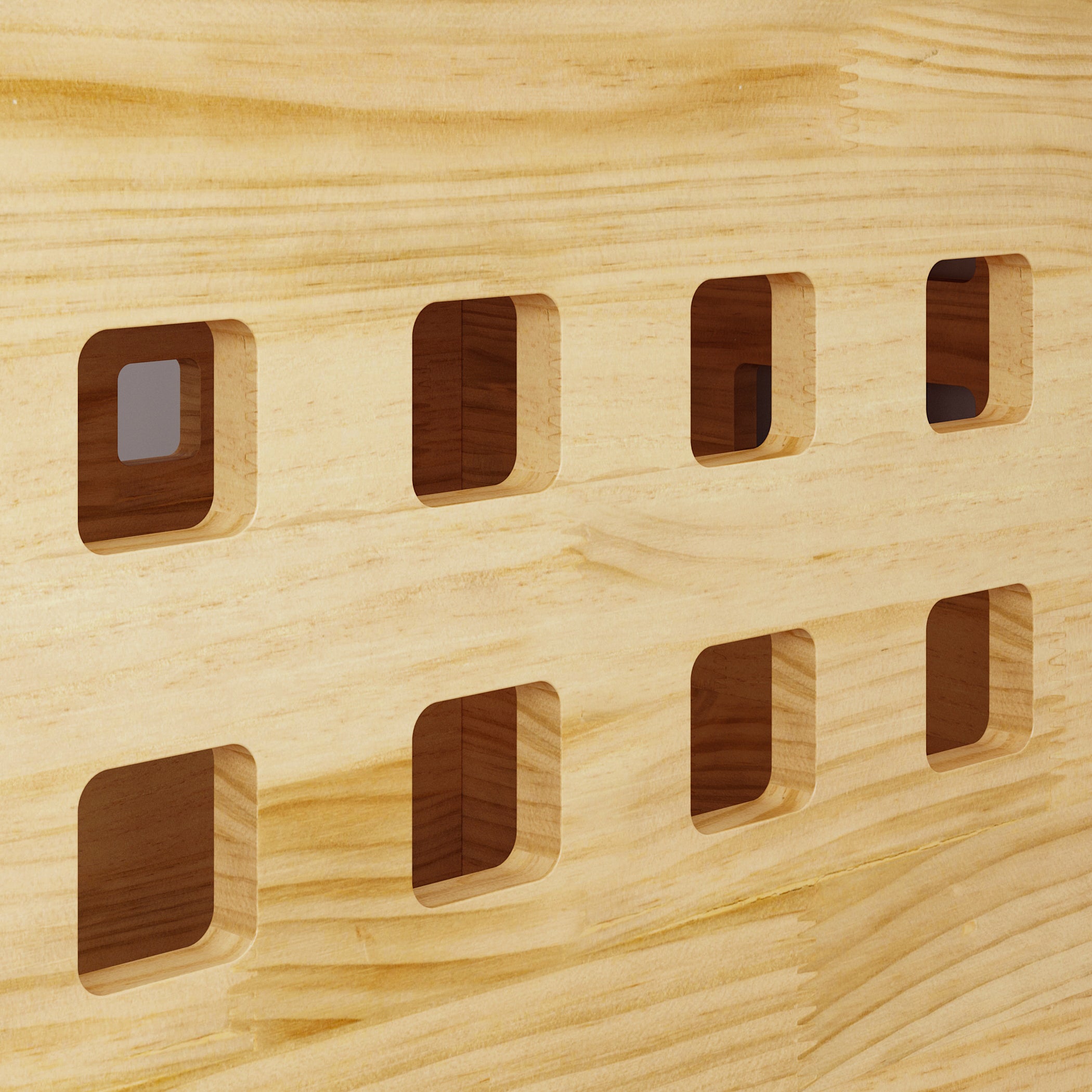 Large Solid Pine Wood Dog Crate With Stainless Steel Latch And Ventilation