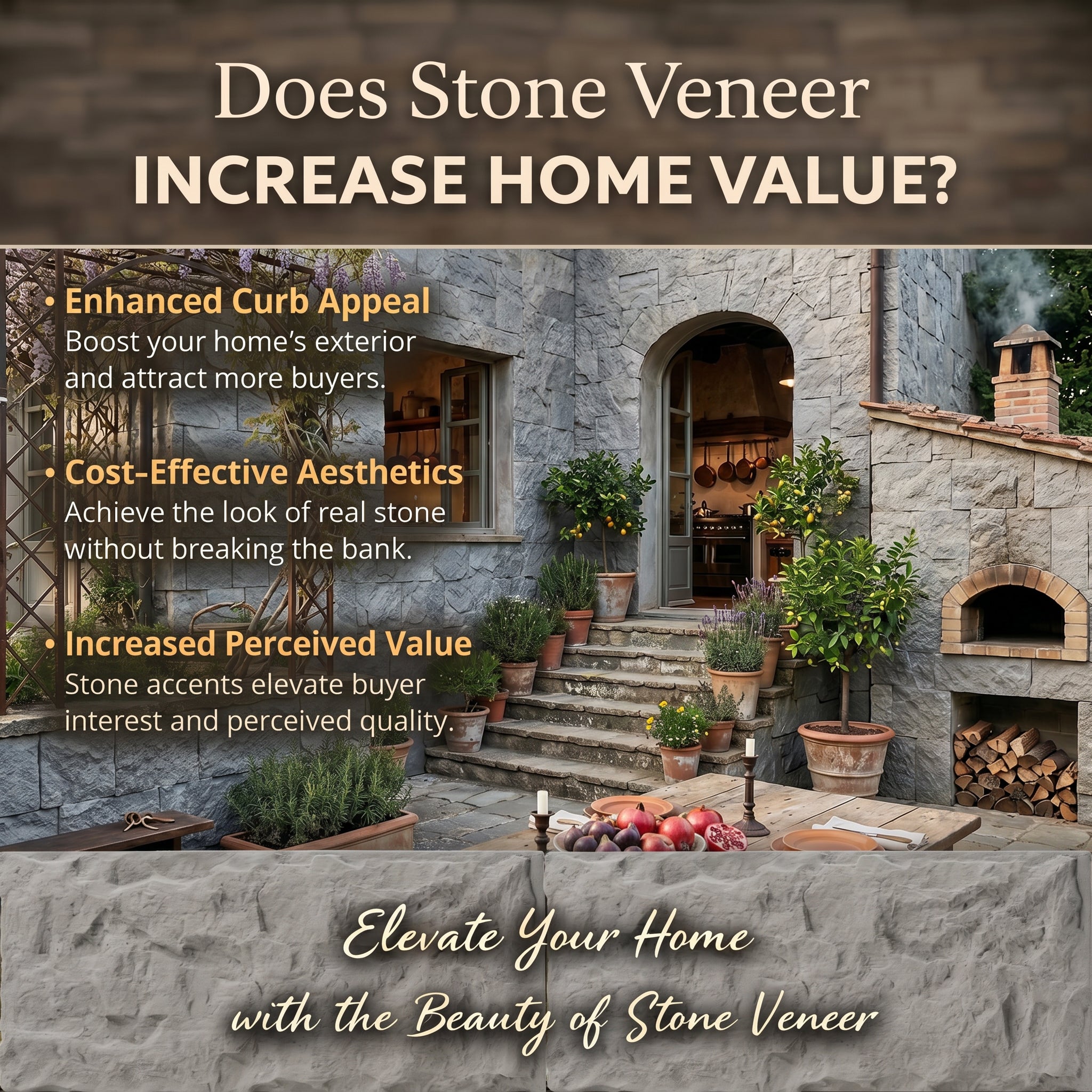 Light Gray Rough Faux Stone Wall Panel Set of 5, Indoor & Outdoor Lightweight Decor Wall Panels