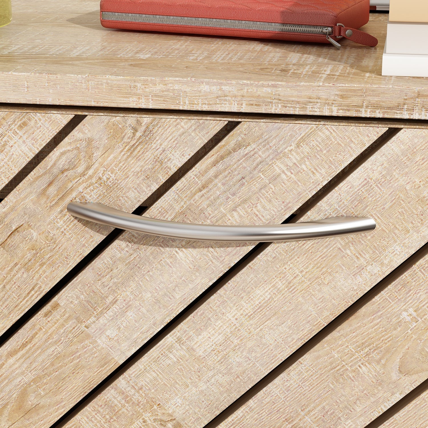 Rustic Shoe Organizer for Hallway Entryway Shoe Cabinet with 2 Flip Drawers