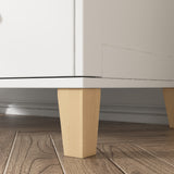 47.2 inch Modern White Changing Table Dresser with 3 Drawers & 2 Storage Cabinets