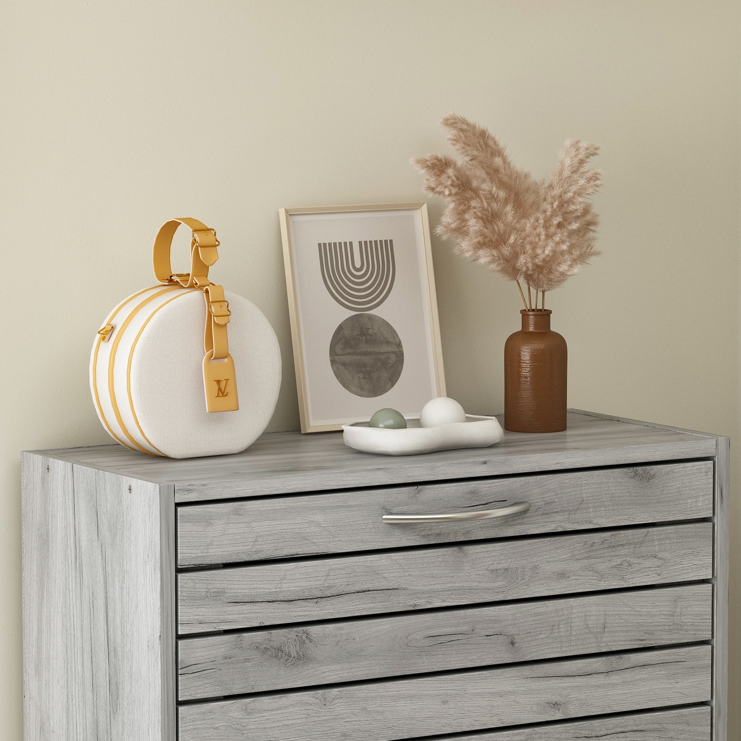 Farmhouse Shoe Cabinet 3 Flip Doors Shoe Organizer for Hallway Entryway