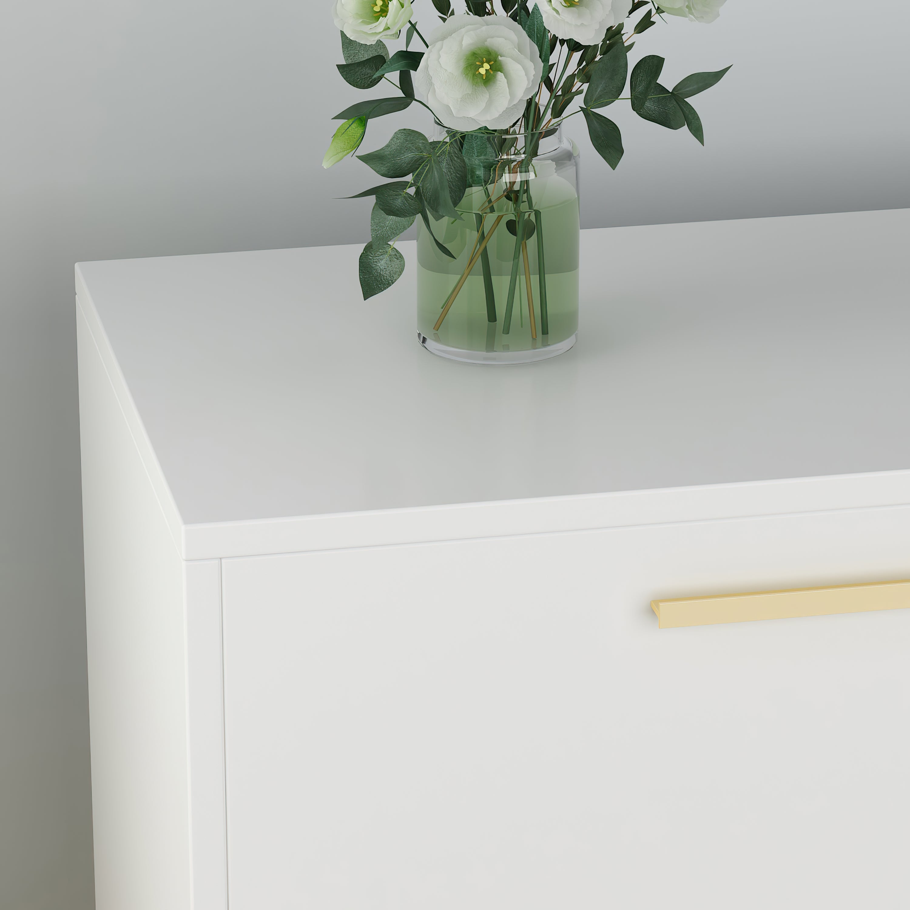 Morden TV Stand Storage Media Console Entertainment Center with Storage