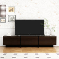 71.7" Modern Brown Minimalist TV Stand with Hidden Storage