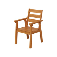 23" Outdoor Dining Chairs HDPE Patio Chairs with Wide Cup-Ready Arms All-Weather Durability (Set Of 2)