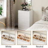 White dresser with jewelry organizer top and 4 drawers