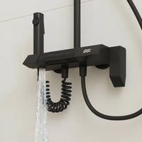 Black Shower System With LED Display Screen