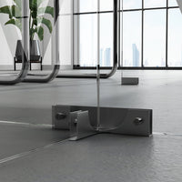 78.7" Modern Minimalist White Writing Desk With Glass Base