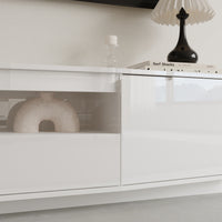 70.9" Modern White TV Stand with Drawer