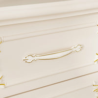 19.7" Elegant Nightstand with 2 Drawers