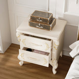 19.7 inch Elegant Nightstand with 2 Drawers