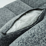 110.2 inch Modern Gray Sectional Sofa with Premium Fabric