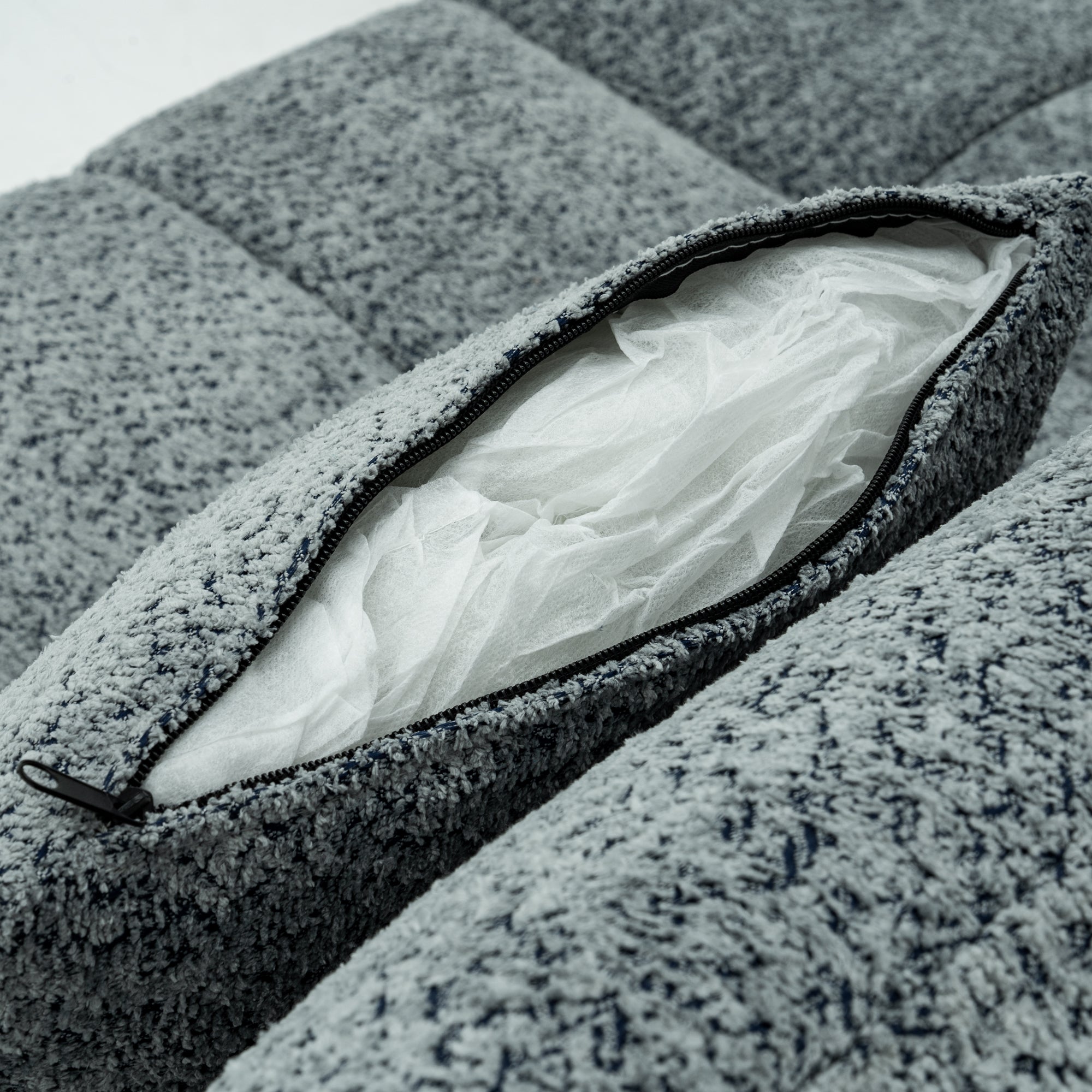 4-Piece Modern Upholstered L-Shape Sectional Sofa With Premium Fabric