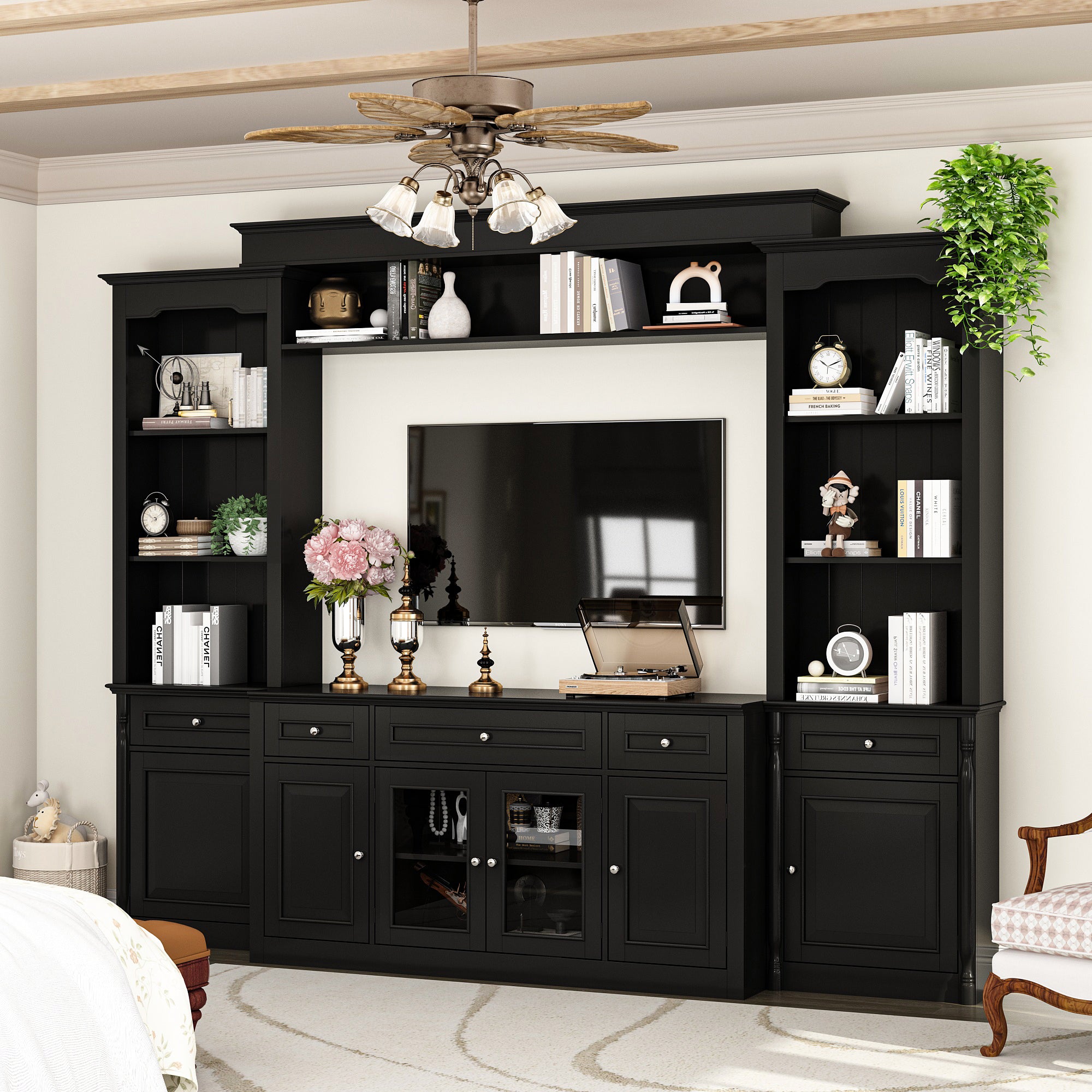 TV Hutch Large Entertainment Center