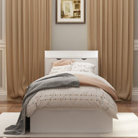 Platform Storage Queen Bed with Storage Headboard and 2 Drawers