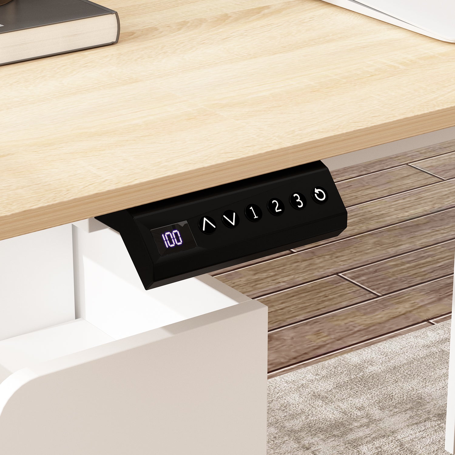 Ergonomic Home Office Sit Stand Up Desk With Memory Preset Controller