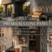 Dark Speckled Faux Stone Wall Panel Set of 8, Lightweight Indoor & Outdoor Decorative Wall Panels, view 11