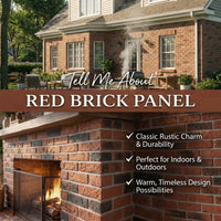 Brown 3D Artificial Brick Wall Panels Set of 18, Lightweight Foam Decor Panels for Indoor & Outdoor