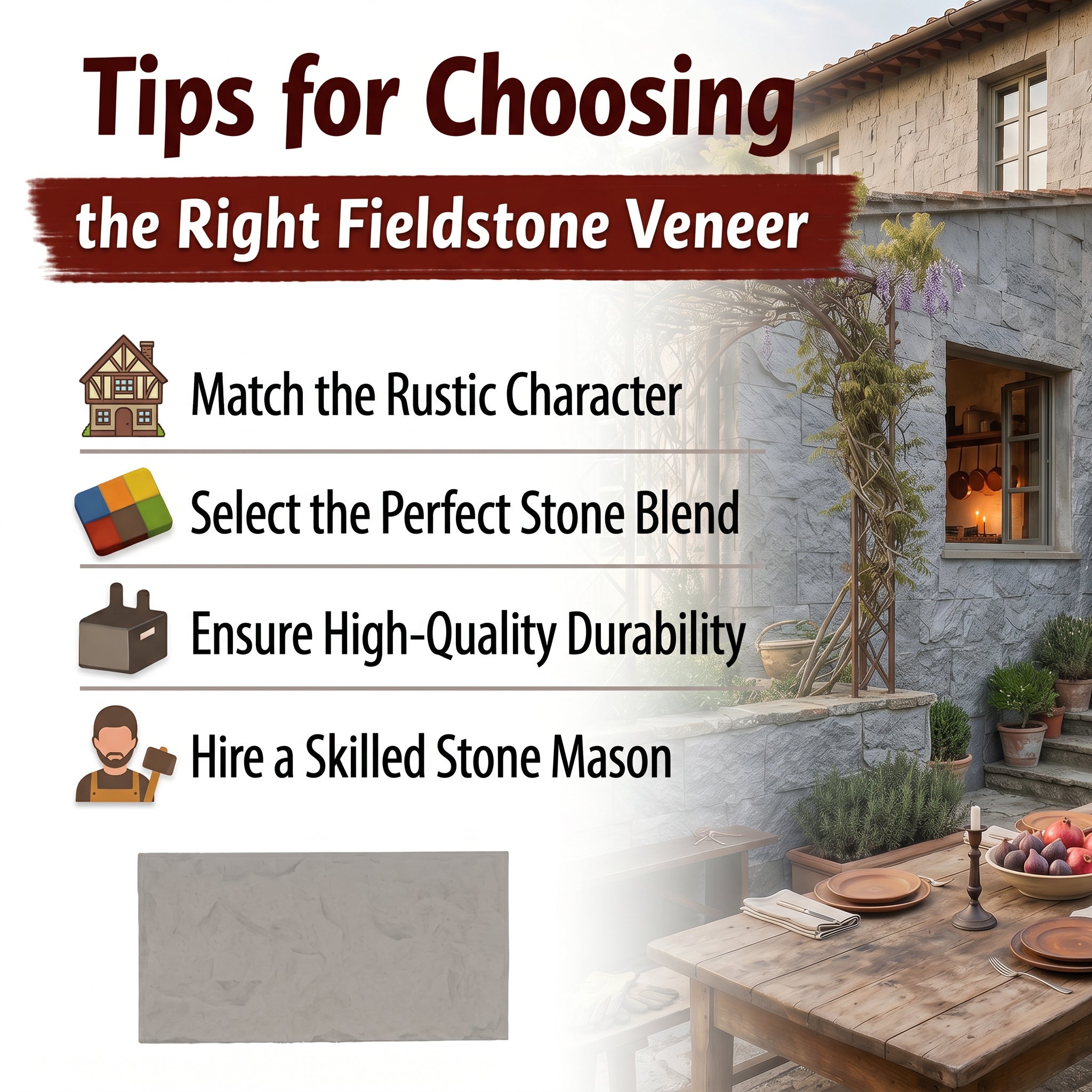 Light Gray Rough Faux Stone Wall Panel Set of 5, Indoor & Outdoor Lightweight Decor Wall Panels
