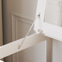 31.5" Modern White Hamster Cage with Removable Tray and Transparent View