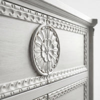 47.2" Solid Wood Chest of Drawers with Decorative Carving