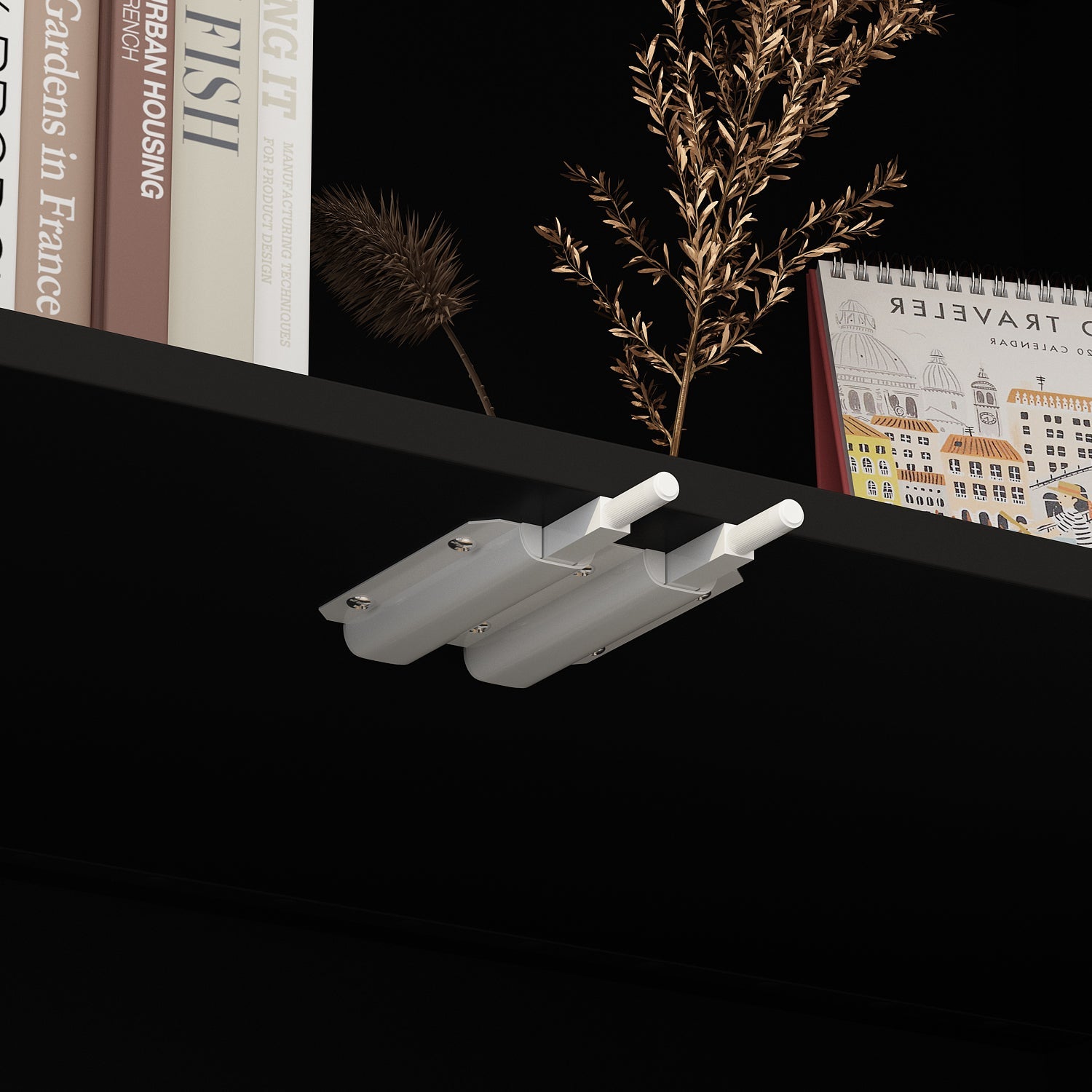 Display Cabinet Bookcase Stand Trophy Showcase with Lights and Glass Doors