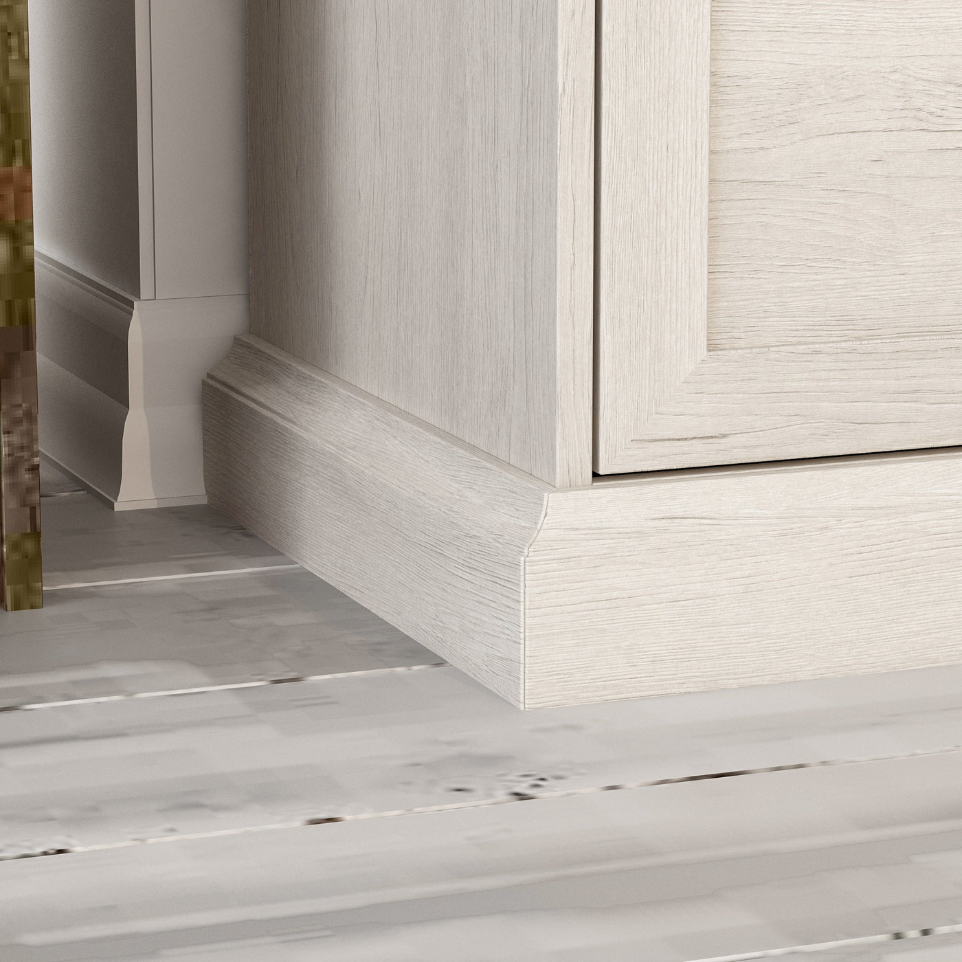 70.9" Modern White/Gray Dresser with 9 Drawers