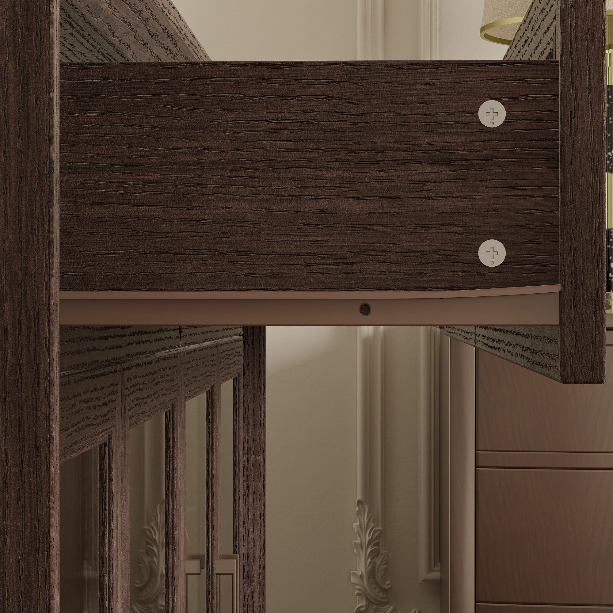 63" W Sideboard Cabinet Buffet Storage Cabinet