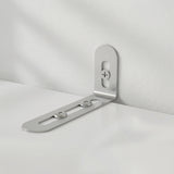 Metal corner bracket on a white background