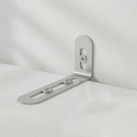 Metal corner bracket on a white background