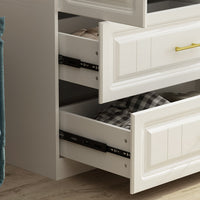 Wardrobe Heavy Duty Clothes Closet Storage Cabinet Armoire with Metal Handles for Small Living
