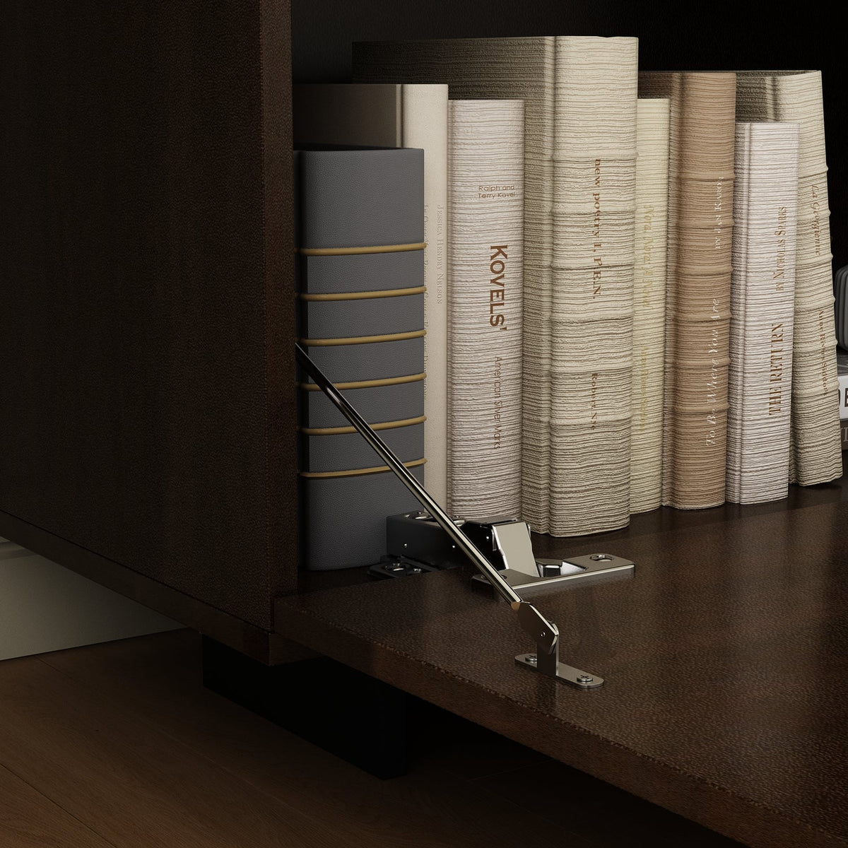 71.7" Modern Brown Minimalist TV Stand with Hidden Storage