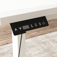 54.3" Minimalist Modern White Standing Desk with Memory Presets