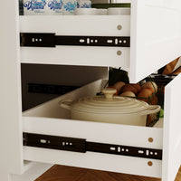 29.9" 2-Piece Shaker-Style Kitchen Cabinet Set with 3 Drawers