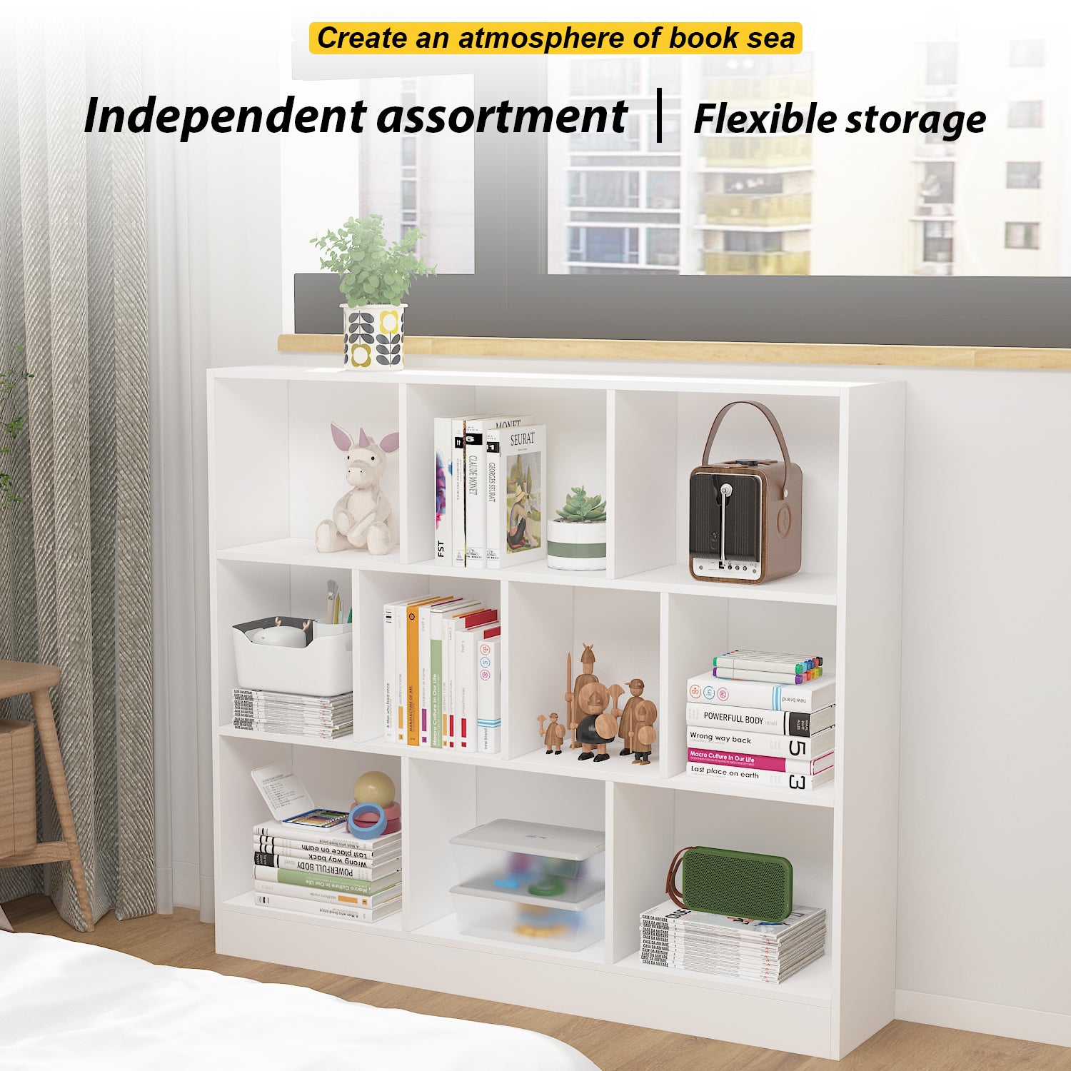 47.2'' W Cube Bookcase