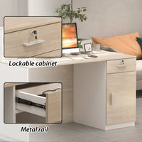 Reception Desk with Counter & Filing Cabinets for Checkout & Retail
