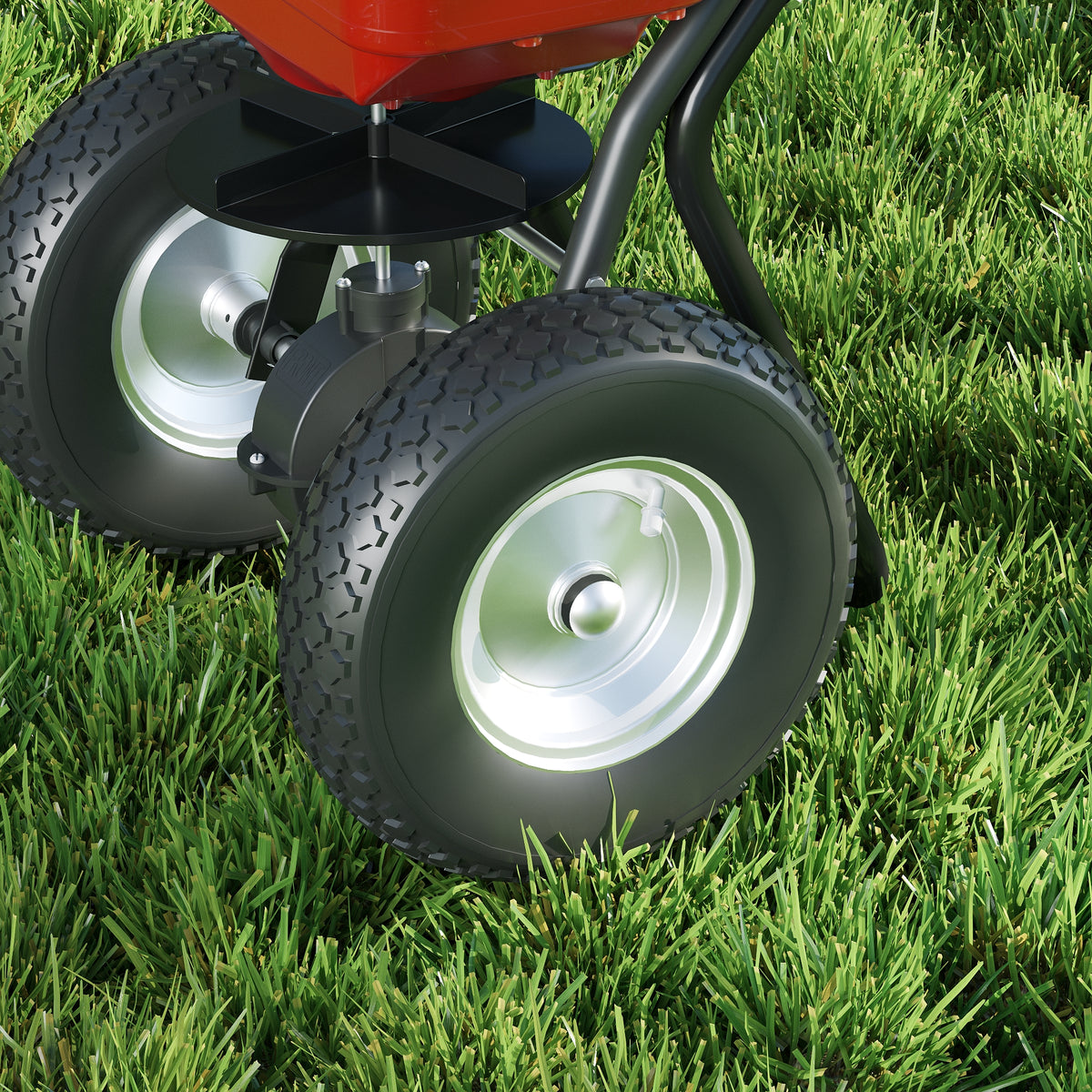 80 Lbs Adjustable Tow Behind Grass Seed & Fertilizer Spreader