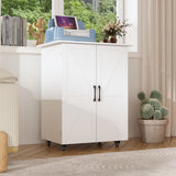 53.1 inch Two-Door Craft Sewing Table with 8 Baskets