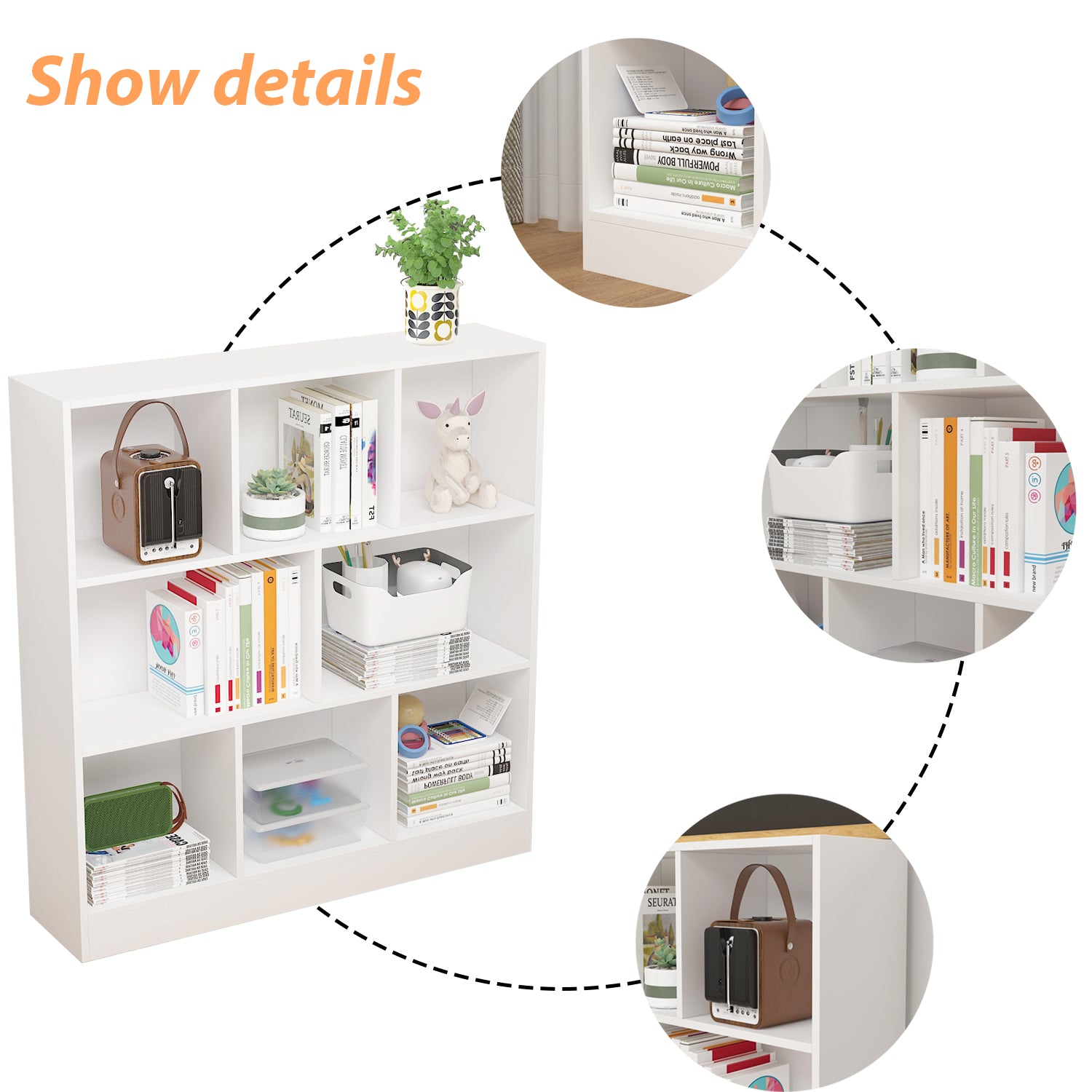 39.4'' W Cube Bookcase