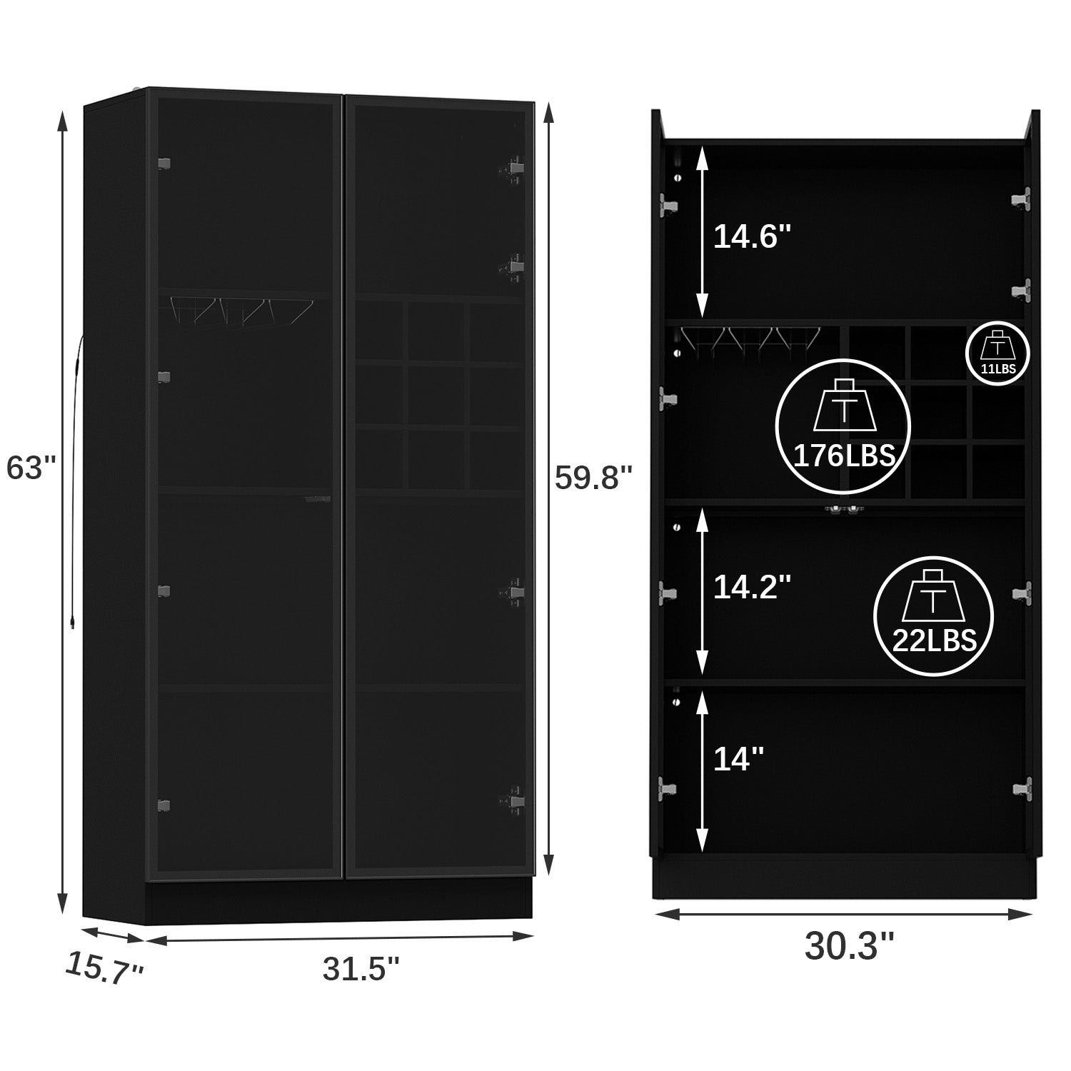 31.5"W Dining Cabinet