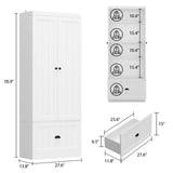 Hall Tree Shelf Rack Shoe Storage Coat Organizer Cabinet for Entryway in Combination