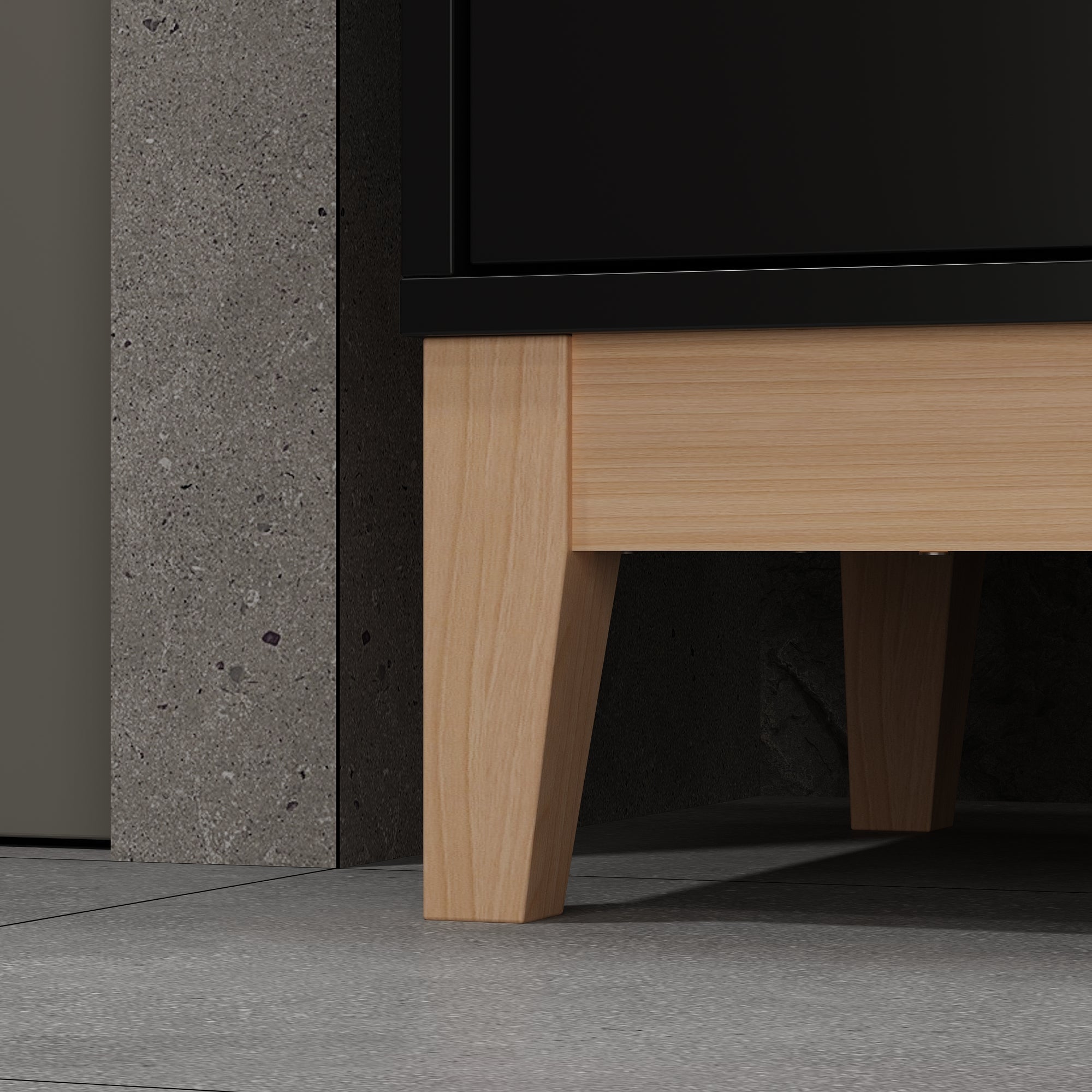 47.2'' Single Bathroom Vanity with Solid + Manufactured Wood Top