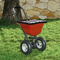 80 Lbs Adjustable Tow Behind Grass Seed & Fertilizer Spreader