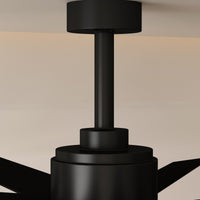 31" Modern Dark Brown Ceiling Fan with Dual-Tone Blades and 3-Color LED Light