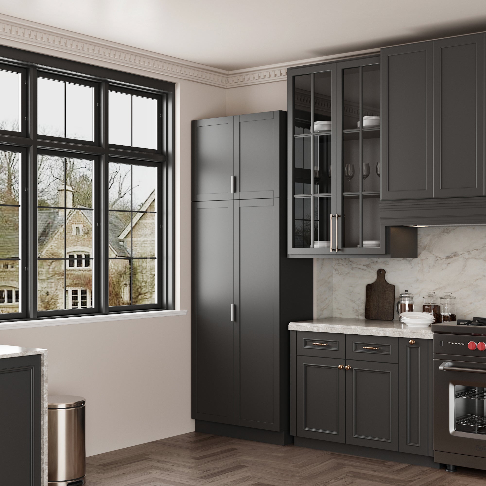 90.6” H Pantry Cabinet