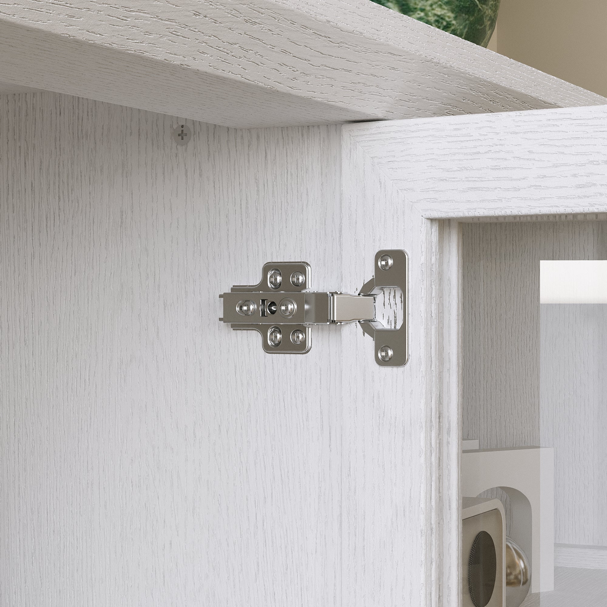 Accent Cabinet With Tempered Glass Door