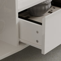 70.9" Modern White TV Stand with Drawer