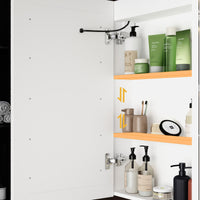 35.4" Modern Frameless Medicine Cabinet with Mirror and 3 Shelves